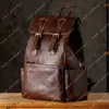 10A+ High quality bags Top Handmade Leather Vegetable Tanned Travel Cowhide Trendy Backpack Men's Bag Fashion Layer Trend Genuine