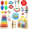 Strumento a percussione per bambini Educazione Sviluppo creativo Mano musicale in legno Imparare i giocattoli Montessori Regalo 240117