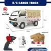 Electric/RC Car 1 10/1 16 Wpl D12 Rc voiture Simulation dérive escalade camion lumière LED Cargo Rc modèle électrique jouets enfants cadeaux d'anniversaire L231223