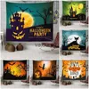 Gobeliny 75x58cm Halloween tło tkanina Tapestry Dekoracja ścienna Horror Ghost Castle Pumpkin Lantern Hangingvaiduryd