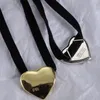 Hanger Kettingen Kralen Dames P Hals Ketting Brief Hart Choker Goud Kleur Ketting Sieraden voor Meisje