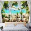 Tapissries 3D Landscape Tryckt Tapestry Hippie Bohemian Art Eesthetics Home Decoration Room Walle Filt Bakgrund Clothvaiduryd