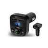 Car Charger 500d FM X8 Transmitter Aux Modulator Wireless Bluetooth Hands Universal Audio Player مع 3.1A Charge Charge Dual USB D Dhgeb