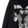 Hot selling hoodie dames Y2K engelenschedel bedrukt pluche sportkleding jas met rits hoodie voor dames