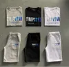 Erkekler Trapstar T Shirt Set Set Mektubu İşlemeli Terzini Kısa Kollu Peluş Şort Gelişmiş Tasarım 9977ess