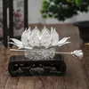 Hair Clips Lotus Flower Crown Hanfu Accessories Sticks For Buns Ancient Chinese Cosplay