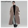 Top Maxmaras Cashmere jas dames wrap jassen herfst en winter nieuwe wol Koreaans lange highd wollen m huis