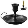 Candle Holders Iron Holder Compact And Elegant Candlelight Stand Kitchen Centerpiece For Dining Table Coffee Bedside