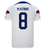 2023 PULISIC USAs Fußballtrikots REYNA AARONSON WEAH ACOSTA McKENNIE 23 24 Maillot de Futol FERREIRA DEST MORGAN UsA Heimfußballtrikot Rapinoe Dunn 3DR Damen Kinder T