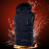 9 Areas Heated Vest Mens Winter Smart Heating Jacket Self Womens Constant Temperature Electric Usb Warmer Coat 240117