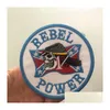 Strumenti di nozioni per cucire Rebel Power Mc Biker ricamato il ferro su cucire Motorcyble Club Badge Vest Emblem Drop Delivery Apparel Dhbni