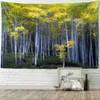 Tapestries Nature Forest Landscape Tapestry Wall Hanging Boho Travel Mattress Studio Living Room Bedroom Background Art Decorvaiduryd