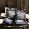 디자이너 -Bag Denim 쇼핑 토트 배낭 여행 여자 슬링 바디 가방 실버 체인 퀼트 럭셔리 핸드백과 가장 비싼 핸드백