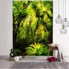 Tapisseries Plantes tropicales Feuilles Tapisserie Jungle Palmier Tenture murale Boho Psychédélique Chambre Décor Nature Paysage Art Homevaiduryd