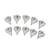 Charmes 5 pièces en acier inoxydable plaqué or 12 16mm pendentifs coeur de charme pour bricolage colliers d'amour Bracelets fabrication de bijoux résultats cadeaux