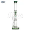 Glazen Bong glazen waterpijp Hookah recht 8 boomarmen perc douchekop perc water Bong 5 mm dikke glazen rookpijp met 18 mm kom accessoires 16.7 ''