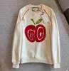 Women's Hoodies & Sweatshirts designer 24 Letters Fruit Sequin Embroidery Round Neck Sweater Girl Must Enter Heavy Industry 1-17 5Y0Q