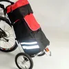 Väskor fällbara cykeltrailer med stor väska och cykelkontakt, cykelvagn, 12 tums lufthjulshoppingvagn