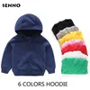 Kids Girls Boys Hoodies Outerwear White Red Yellow Black Grey Hooded Girls Boys Sweatshirt Kids Clothes for 3 4 6 8 10 Years 240117
