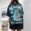 USAスタイルThe Future Washed Vintage Print Exhize Tee DesignerTシャツ春夏カジュアルファッションスケートボード男性女性Tシャツ24SS 0118