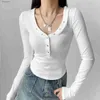 Women's Blouses Shirts Hot Girl Sexy Deep V-neck Slim Waist Solid Color Long-sleeved Top for Women 2023 Autumn and Winter Bottoming Shirt with T-shirt YQ240118