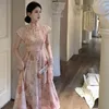 Этническая одежда, улучшенное платье Cheongsam в китайском стиле, милое женское платье с тонкой талией во французском стиле