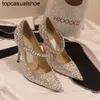 JC Jimmynessity Choo Shoes Baily Wedding Dress Mary Bridal Jane Perfect Pumps With Crystal Pearl Strap Lady High Heels Sexig Point Toe Toe Women's Pumps