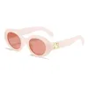 Lunettes de soleil de créateurs de luxe de mode pour femmes verres pour hommes mêmes lunettes de soleil que Lisa Triomphe Beach Street Photo Small Sunnies Metal Full File avec boîte cadeau