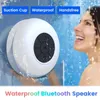 Колонки Водонепроницаемый динамик Bluetooth Звуковая коробка для душа Ванная Портативная беспроводная аудио Универсальная умная колонка для мобильного телефона