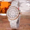 Designer Watch CC Kadınlar Lüks Otomatik Moissanite Klasik İş Başarısı Diamond Kadınlar İzle Ultra İnce Boyut 38mm 33mm Mekanik Saat