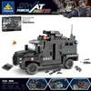 Block Kazi Children's Armored Car Building Blocks Assembled Toy Boy 9 Military 6 Police Series 6-8 år gammal 10 TANKL231223