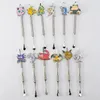 Metaal Wax Dabber Cartoon Design Zinklegering Rookaccessoires Voor Snuff Bottle Tabaksschoppen Poederschepje Siliconen Pot Glazen Kom Pallet dab tool