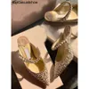 JC Jimmynessity Choo Schuhe Baily Hochzeitskleid Mary Bridal Jane Perfect Pumps mit Kristallperlengurt Lady High Heels Sexy Punkte Zehen berühmte Frauenpumpen