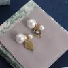 Stud Earrings Recommended Classic Items All Pearls Decoration Brass Made Fashion Jewelry For Women