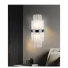 Wall Lamp Indoor Crystal Decorative Light Up And Down Bedroom Bedside Living Room LED Cafe El Lamps