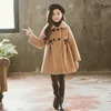 Girls' Winter Wool Warm Coat Fashion Girls' Clothing Children's Coat Autumn Girls' Coat 4 6 8 10 13 years 240118