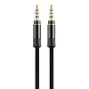 3,5 mm Pomocniczy Aux Kabel audio Nieprzestępny metalowy materiał Braiede Male stereo sznur 1,5 m 3M LL