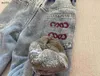 Classici tute per bambini ragazzi Set autunnale abiti firmati per bambini Taglia 110-160 Felpa con cappuccio con logo ricamato e jeans con fodera in velluto Jan20