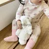 Pajamas Cute Cartoon Print ldren Outfits Autumn New Baby Long Sleeve Clothes Set Infant Tops + Pants 2pcs Homewear Suit H240508