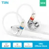 Écouteurs TRN TA1 HIFI 1BA + 1DD HYBRIDE (Knowles 33518 8 mm Dynamique) Earphone Drive Hifi Bass Metal Monitor Running Sport Coffre