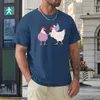 Herren Polos Huhn Strickpullover T-Shirt Bluse Übergroße T-Shirts Blank Anime Männer