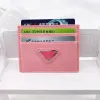 Womens Triangle Leather Card Holders Coin Purses Clutch Fashion Key Wallet Designer Bag Mens Luxury Plånböcker Passhållare Toppkvalitet Nyckel Pouch ID -plånbok