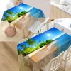 Table Cloth Custom Beautiful Tropical Beach Modern Dustproof Tablecloth High Quality Print Everything For Home And Kitchen