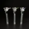 Slides de vidro conjunto macho/fêmea haste slide funil tubo de borracha grommet downstem para tubo de água vidro bong BJ