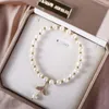 Charm Bracelets Simple Fashion Jewelry Temperament Women Crystal Beads Pendant Pearl Bangles Whale Fishtail