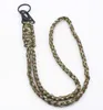 Paracord Keychain Lanyard Round Buckle High Strench Parachute Cord Självförsvar Emergency Survival Ryggsäck Key Ring Neck Rop Parachute Rope Tool