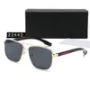 Retro Polarized Luxury Mens Designer Sunglasses Summer Rimless Gold Plated Square Frame Brand Sun Glasses Fashion Eyewear With Case