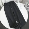 Pantalon femme Y2k hiver polaire sarouel femmes unisexe lâche jambe large pantalons de survêtement taille haute cordon confortable baggy droit