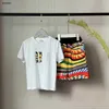 高級キッズ半袖スーツ夏のベビートラックスーツサイズ90-150カラー印刷ポロシャツボーイズTシャツとショーツJan20