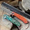 Damaskus Steel VG-10 BALL LAWERING Folding Knife Wood Handle High Hardness Camping Tactical Knives EDC Outdoor Hunting